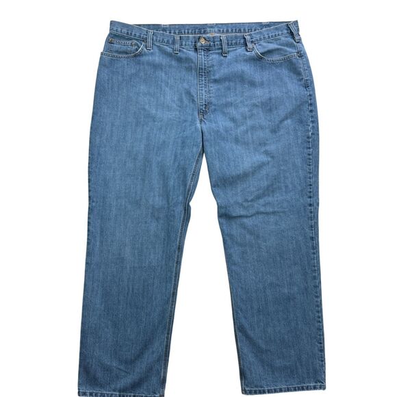 Carhartt Mens Holter Relaxed Fit Jeans Men’s 48x32 Blue Straight Leg 101483 - Picture 1 of 13